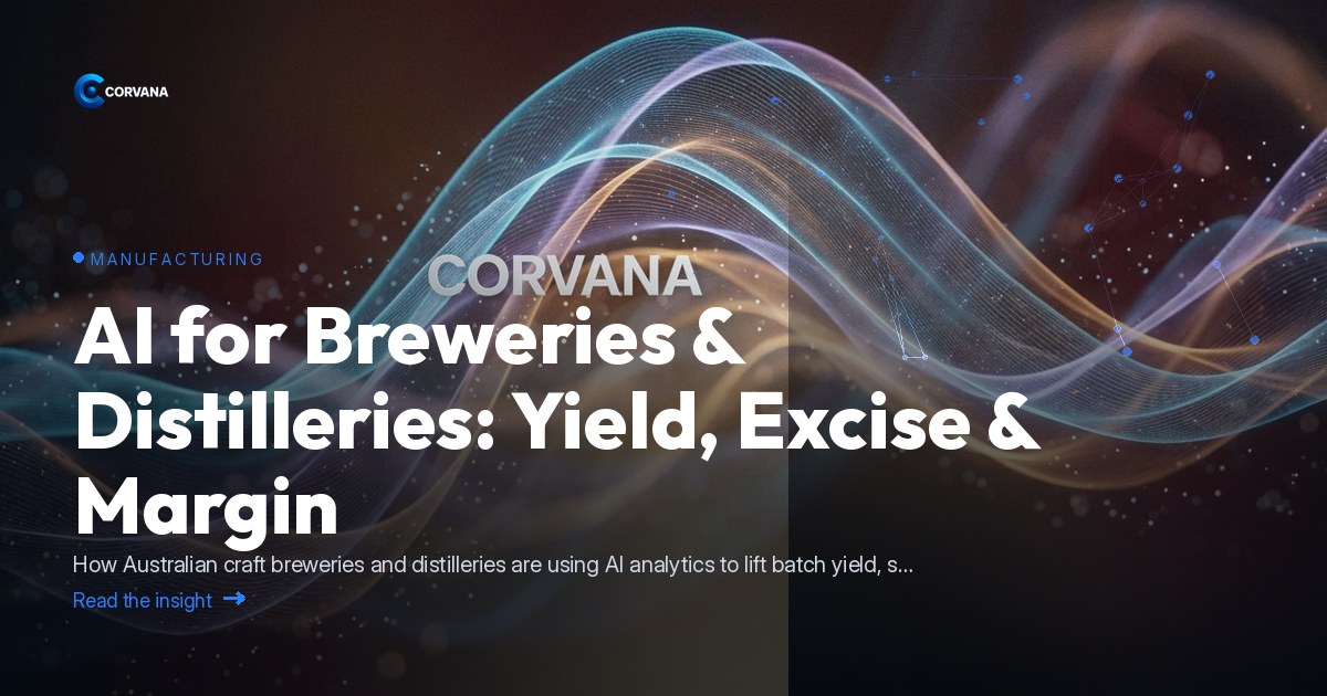 AI for Breweries & Distilleries: Yield, Excise & Margin