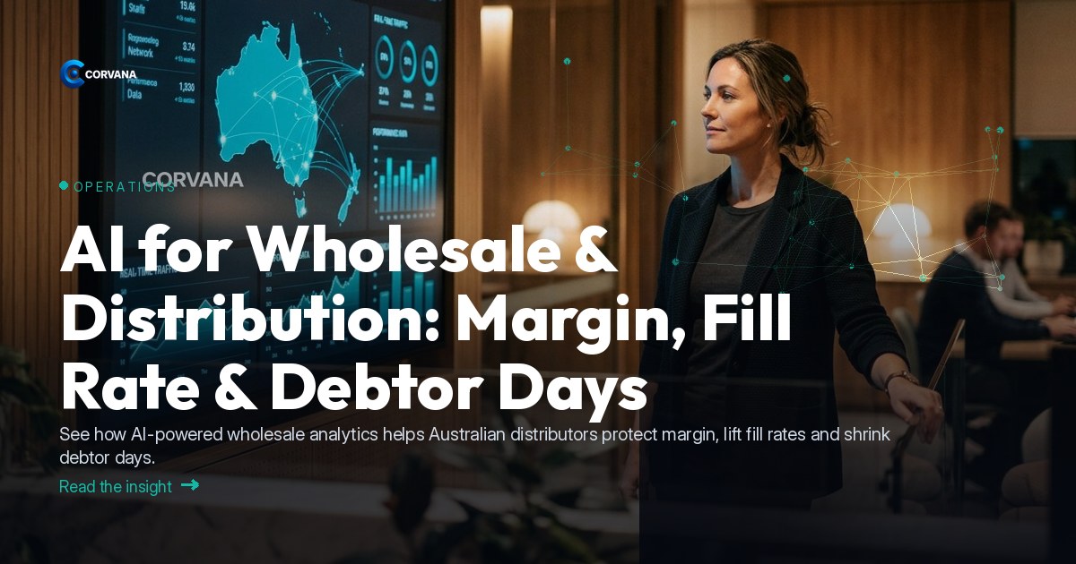 AI for Wholesale & Distribution: Margin, Fill Rate & Debtor Days